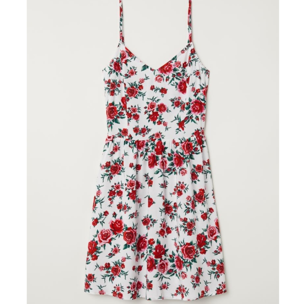 Pink Roses Summer Dress